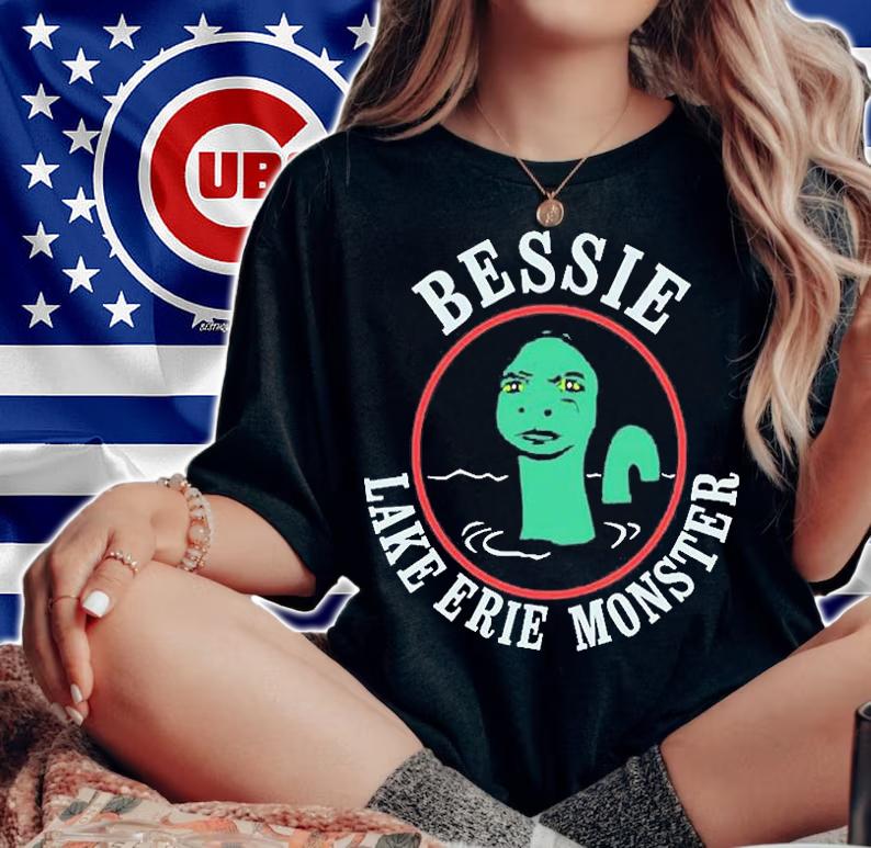 Bessie Lake Erie Monster T-Shirt t-shirt woman shirt