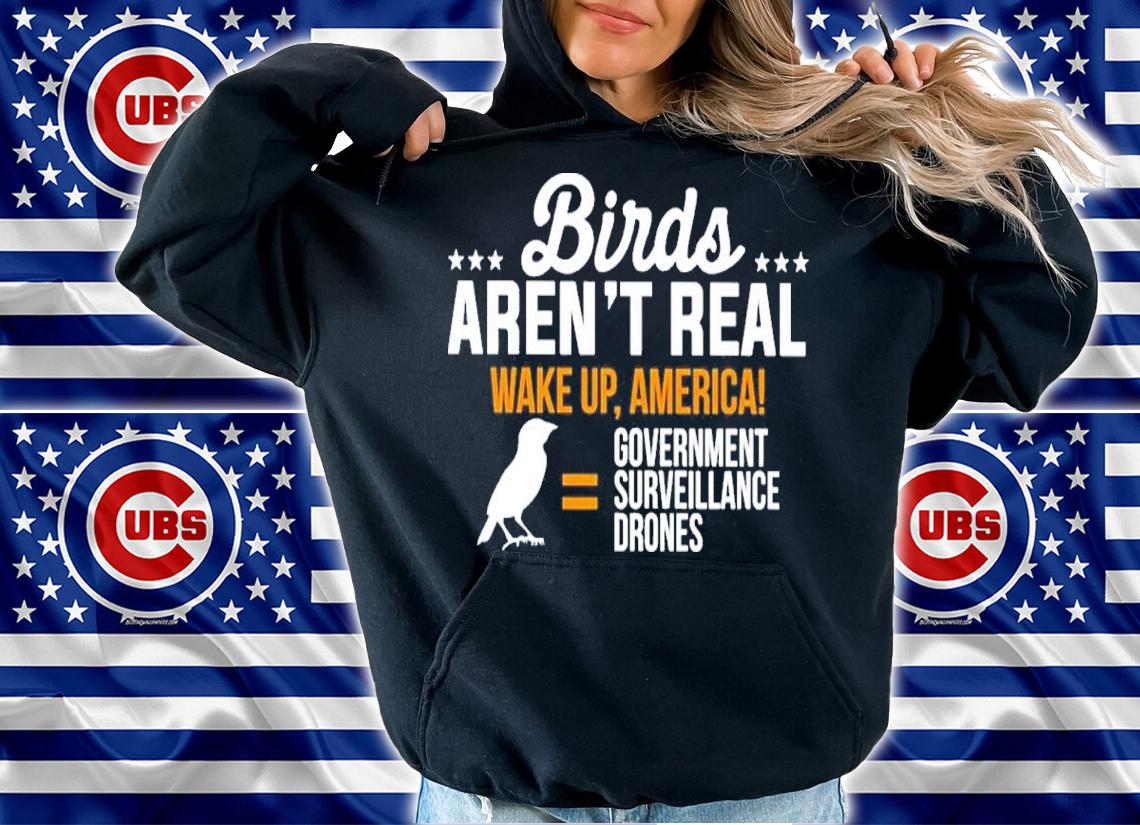 Birds Aren't Real Wake Up America Government Surveillance Drones Shirt t-shirt hoodie