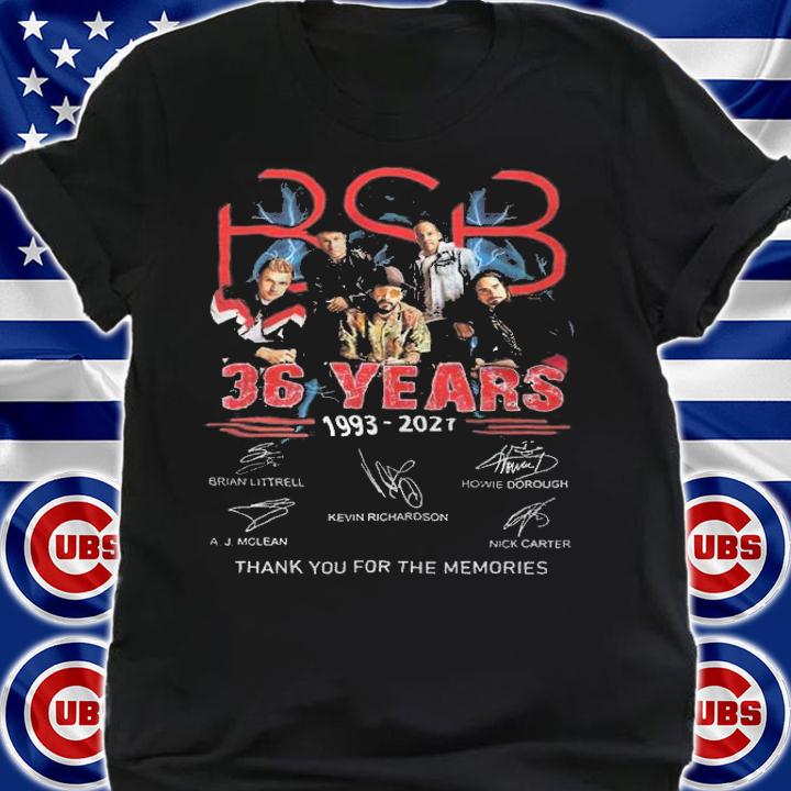 BSB 36 years 1993-2021 signatures thank you for the memories shirt t-shirt shirt