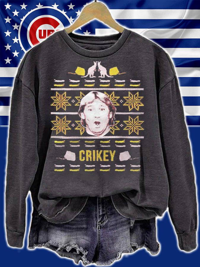 Crikey Tacky Christmas shirt t-shirt sweatshirt