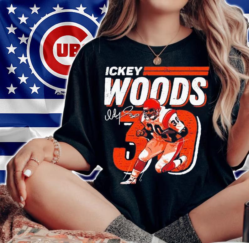 Ickey Woods Cincinnati Dash Signatures Shirt t-shirt