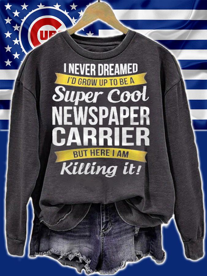 Super Cool Newspaper Carrier Funny Gift Shirt t-shirt