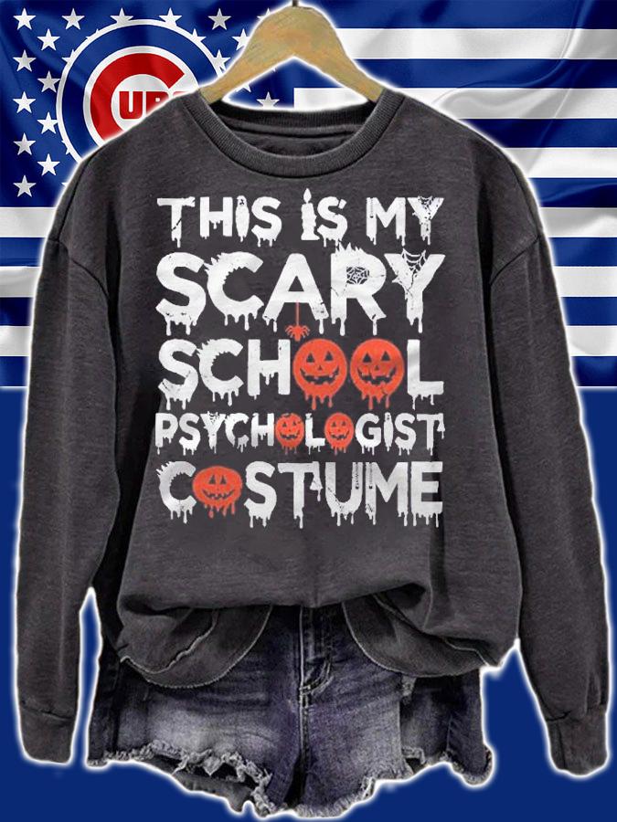This Is My Scary School Psychologist Costume Halloween Shirt t-shirt