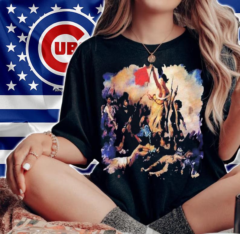 Delacroix Famous Painting The Liberty Leading The People Shirt t-shirt woman shirt