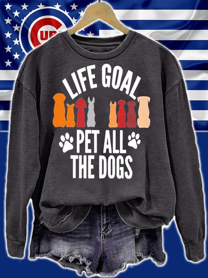 Life Goal Pet All The Dogs T-Shirt t-shirt
