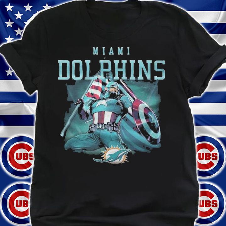 Miami Dolphins Chris Evans Captain America T-shirt t-shirt shirt