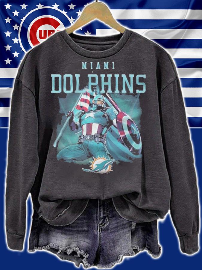 Miami Dolphins Chris Evans Captain America T-shirt t-shirt sweatshirt