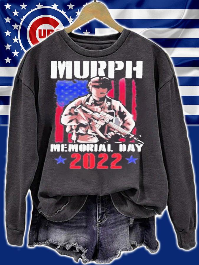 Murph 2022 Workout Challenge American Memorial Day Wod Gift Shirt t-shirt