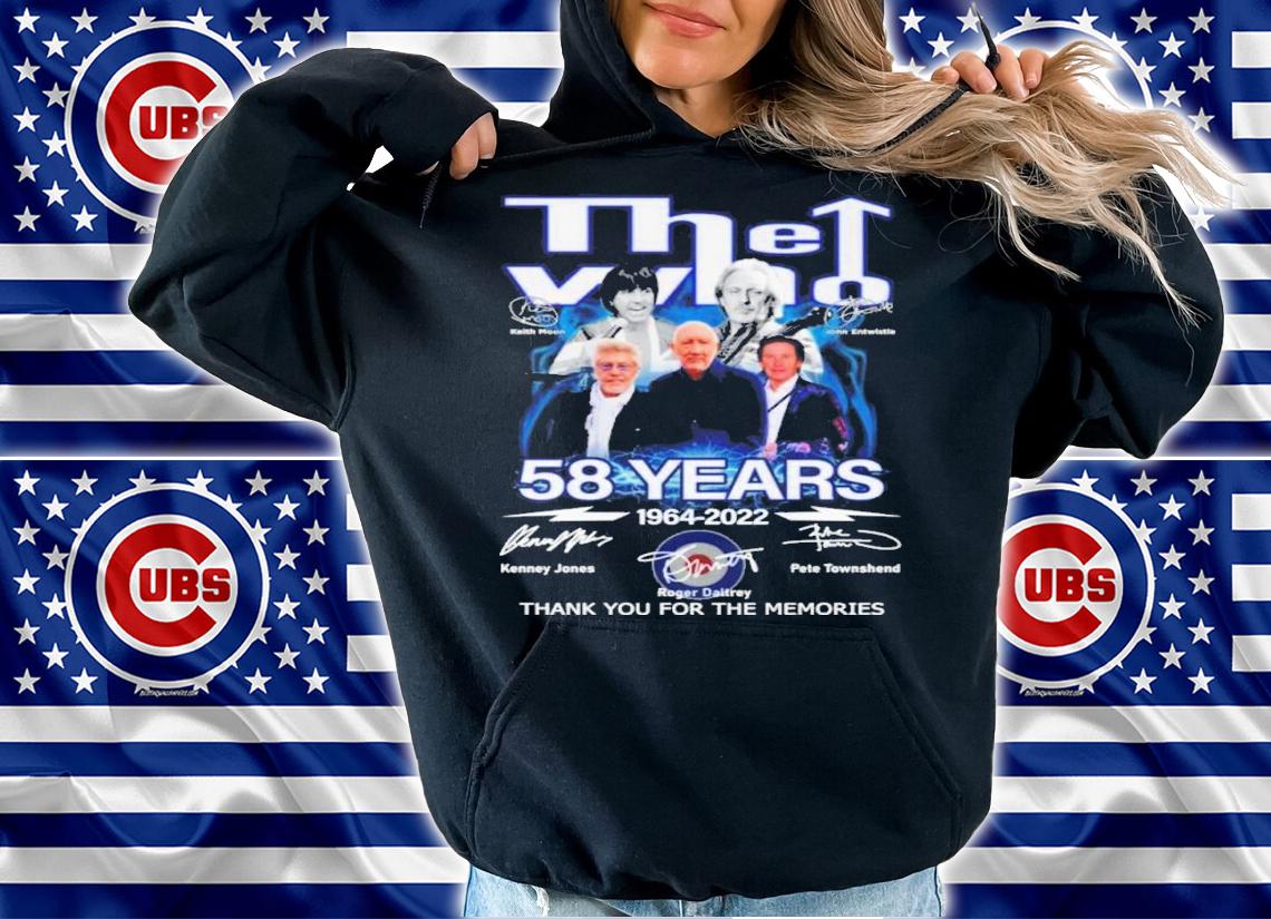 The Who 58 Years 1964-2022 Signatures Thank You For The Memories Shirt t-shirt
