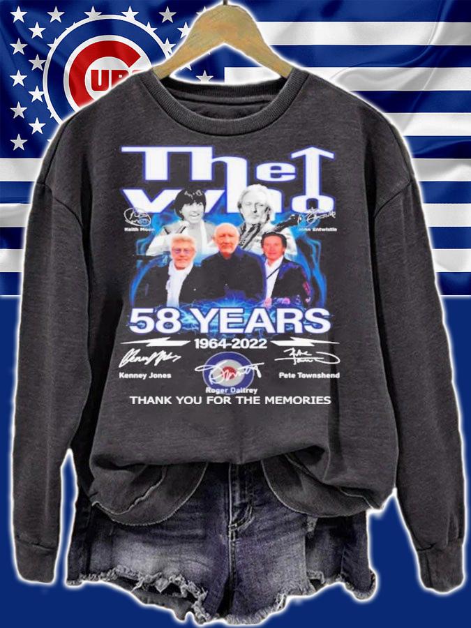 The Who 58 Years 1964-2022 Signatures Thank You For The Memories Shirt t-shirt