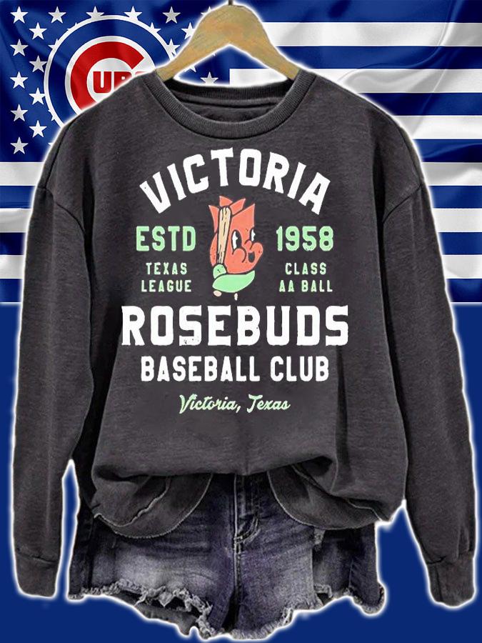 Victoria Rosebuds Baseball Club Estd 1958 T-Shirt t-shirt
