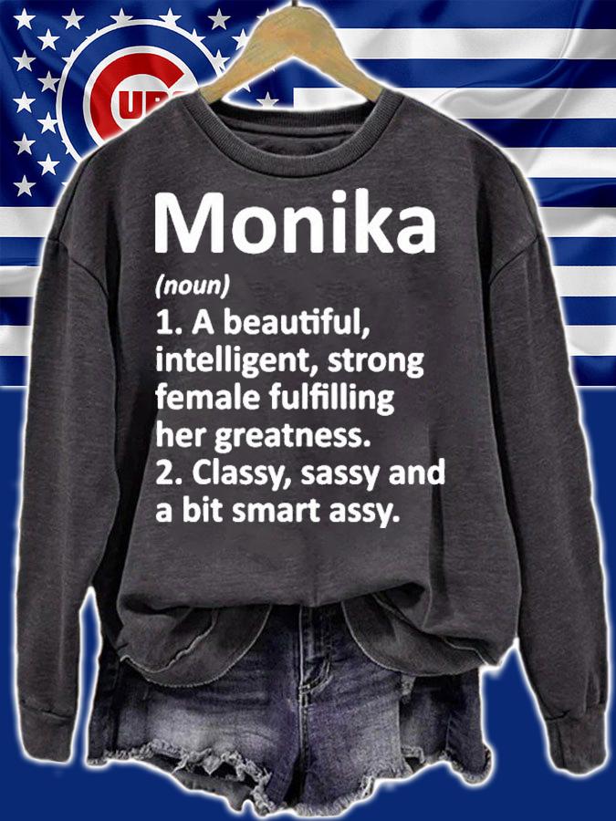 Monika Definition Personalized Name Funny Christmas Gift T-Shirt t-shirt