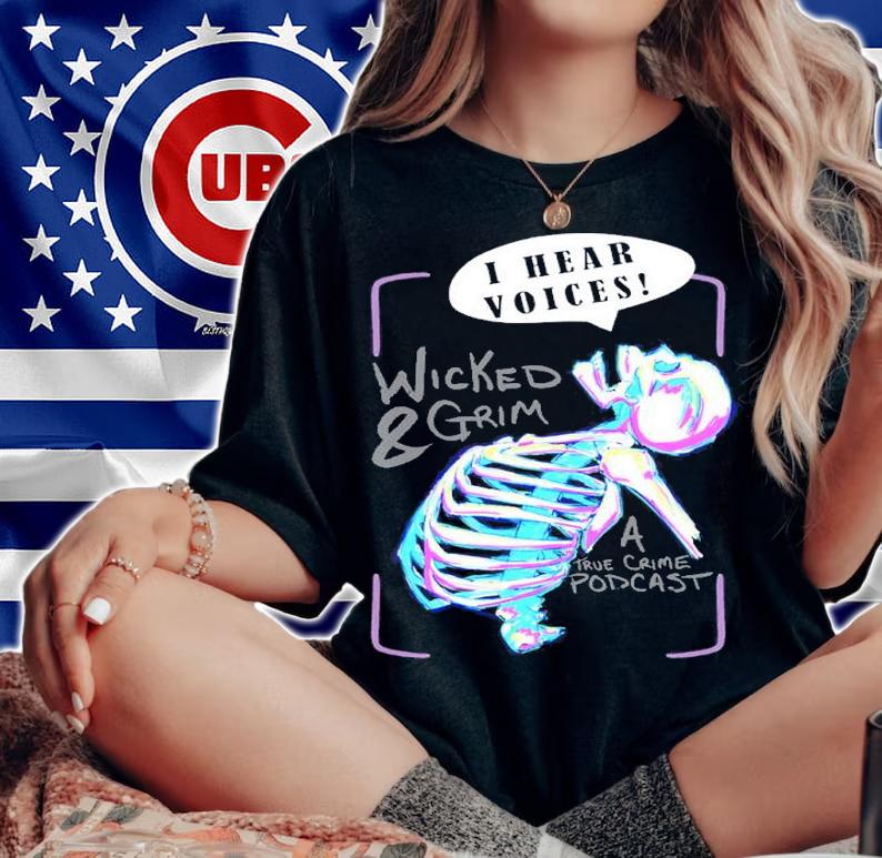 Neon Skeleton I Hear Voices Wicked And Grim Shirt t-shirt woman shirt