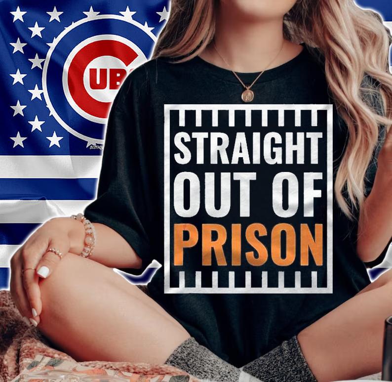 Prisoner Inmate Halloween Costume Straight Out Of Prison Shirt t-shirt woman shirt