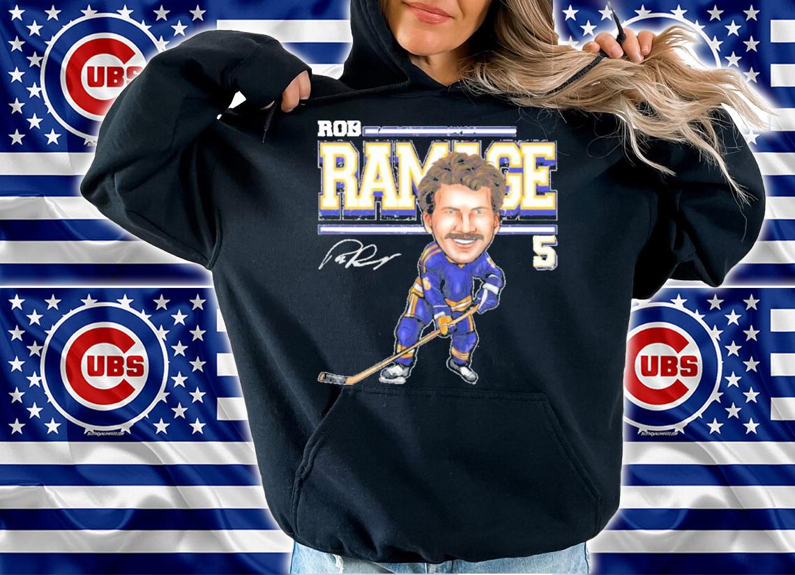 Rob Ramage St. Louis Cartoon Hockey Signatures Shirt t-shirt hoodie
