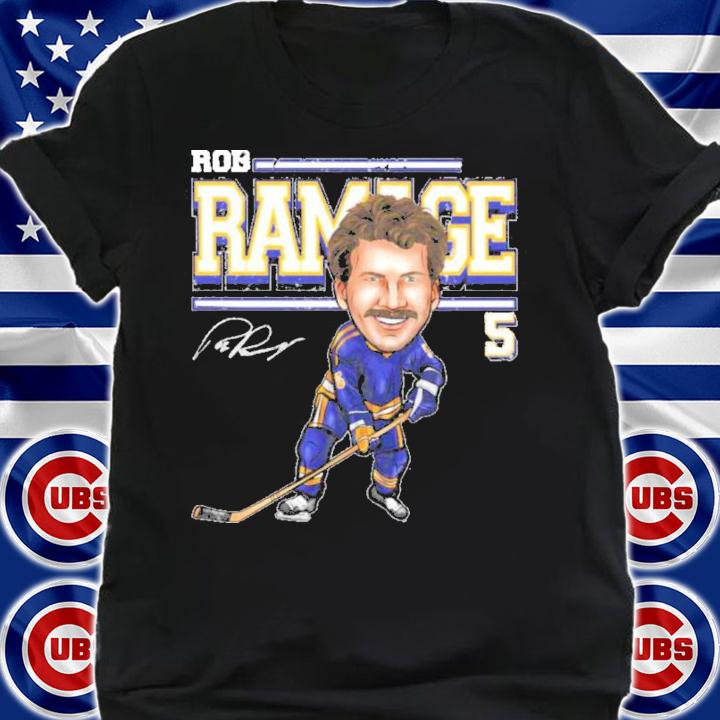 Rob Ramage St. Louis Cartoon Hockey Signatures Shirt t-shirt shirt