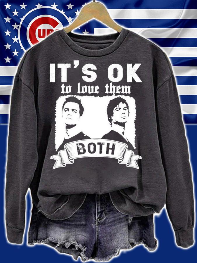 Vampire Diaries It's Okay To Love Them Both Shirt t-shirt sweatshirt