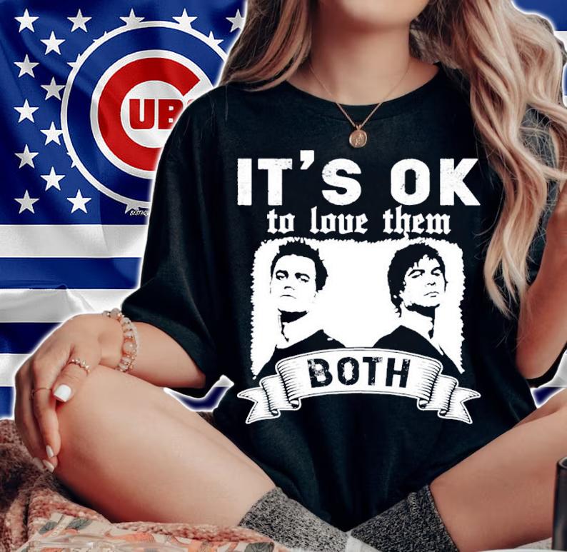 Vampire Diaries It's Okay To Love Them Both Shirt t-shirt woman shirt