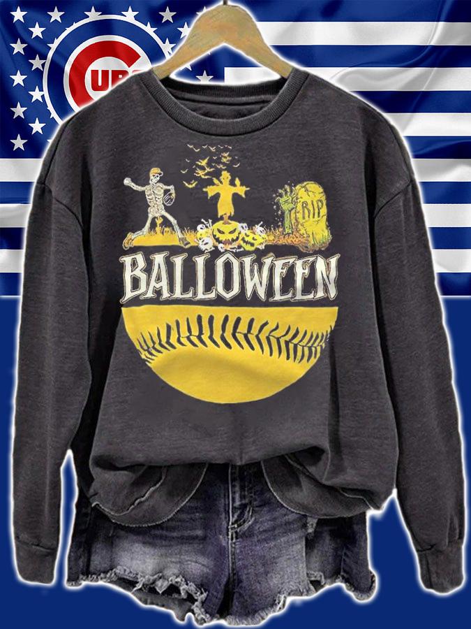 Halloween Balloween Softball Baseball T-Shirt t-shirt sweatshirt