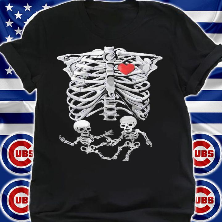 Skeleton Pregnancy Twin Baby Boys X-Ray Halloween Costume Shirt t-shirt shirt