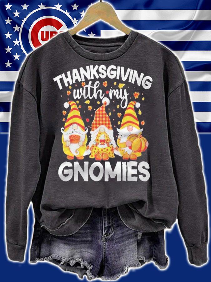 Thanksgiving with my Gnomies Christmas T-shirt t-shirt sweatshirt