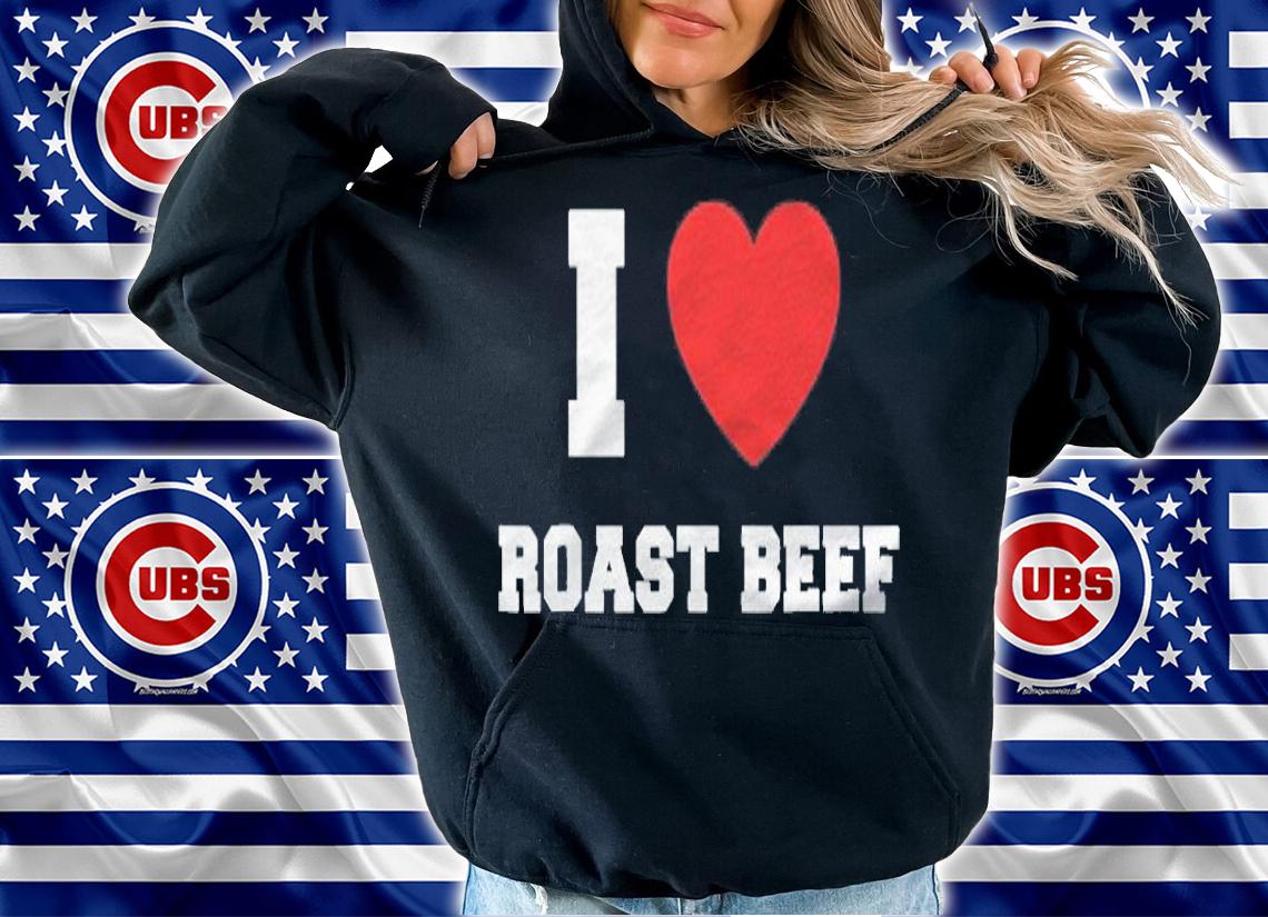 I Love Roast Beef Red Heart Shirt t-shirt