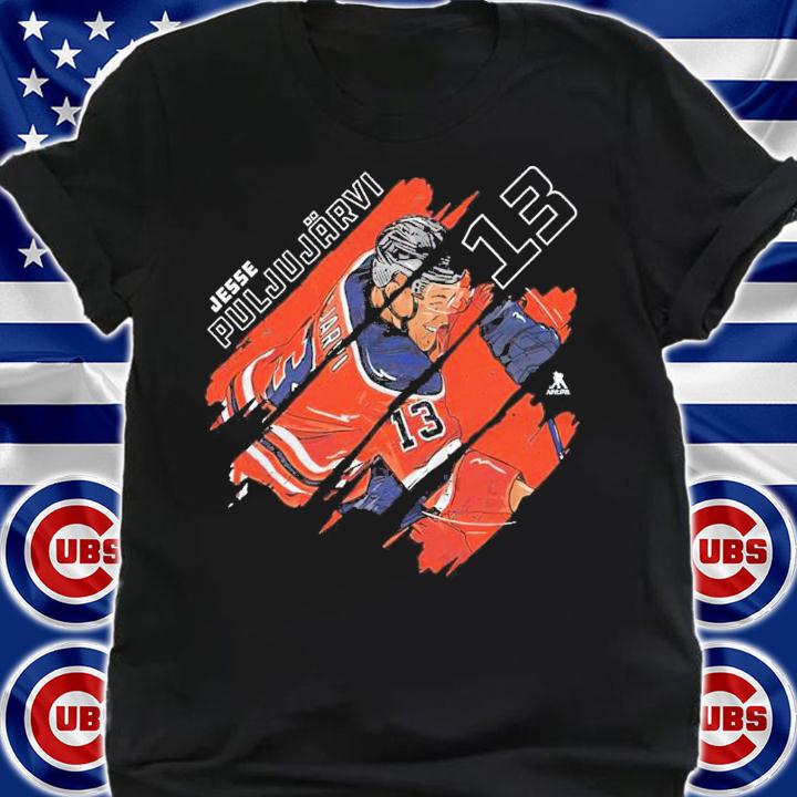 Jesse Puljujarvi Edmonton Stripes Hockey Shirt t-shirt
