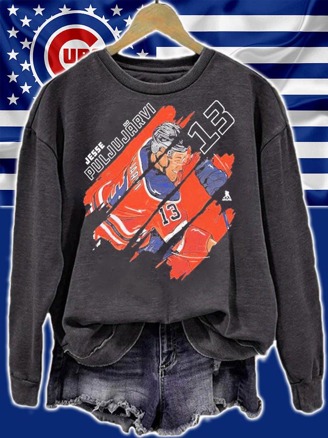 Jesse Puljujarvi Edmonton Stripes Hockey Shirt t-shirt