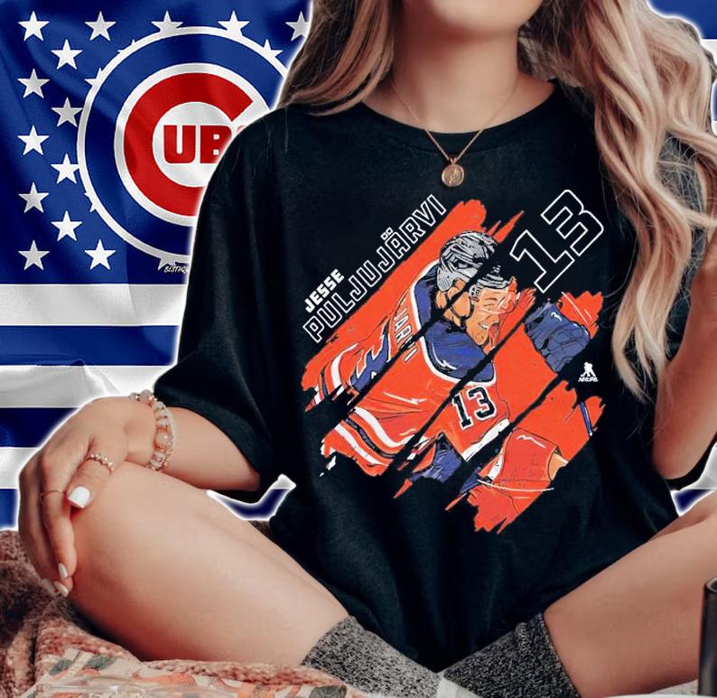 Jesse Puljujarvi Edmonton Stripes Hockey Shirt t-shirt