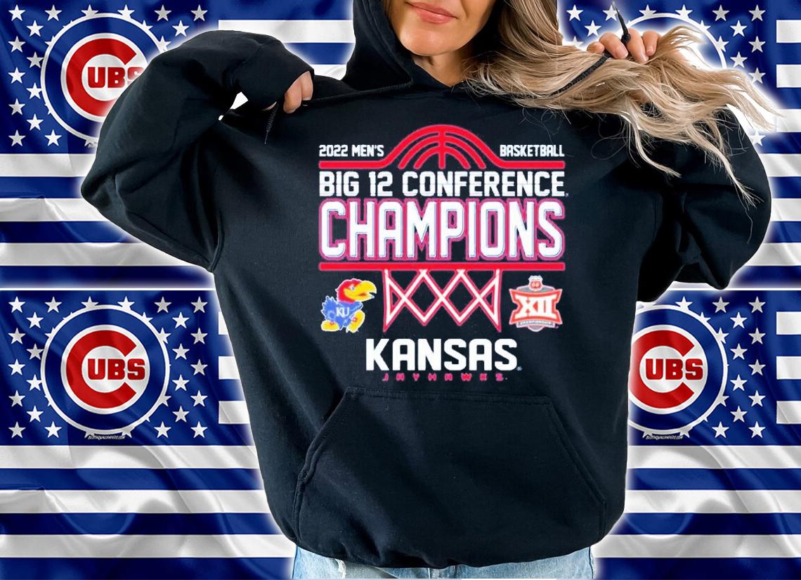 Kansas Jayhawks 2022 Big 12 Men's Basketball Conference Tournament shirt t-shirt hoodie