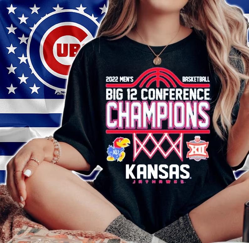 Kansas Jayhawks 2022 Big 12 Men's Basketball Conference Tournament shirt t-shirt woman shirt