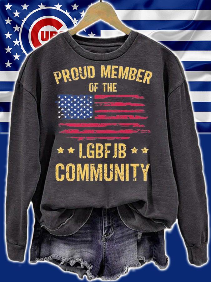 Proud Member Of The LGBFJB Community Vintage US Flag T-Shirt t-shirt sweatshirt