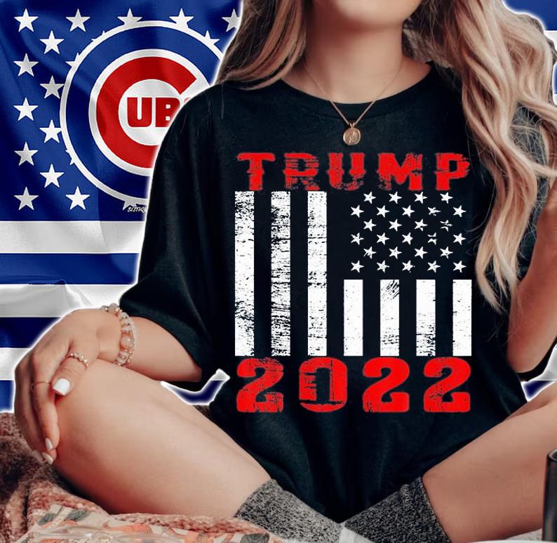 Trump 2022 Vintage American Flag Trump 2022 T-Shirt t-shirt woman shirt