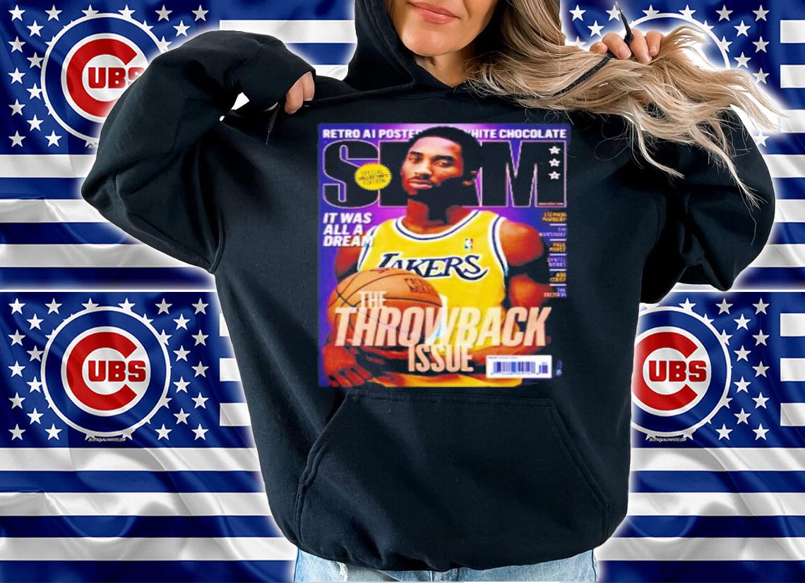Kobe Bryant Slam Magazine The Throwback Issue Basketball Poster Shirt t-shirt hoodie