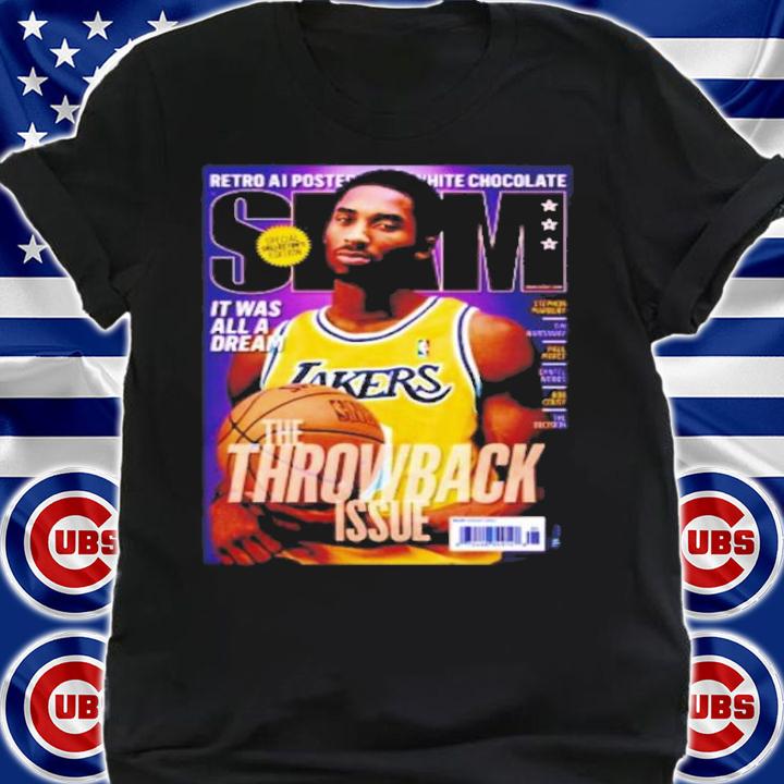 Kobe Bryant Slam Magazine The Throwback Issue Basketball Poster Shirt t-shirt shirt