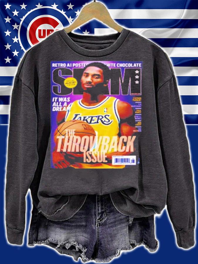 Kobe Bryant Slam Magazine The Throwback Issue Basketball Poster Shirt t-shirt sweatshirt
