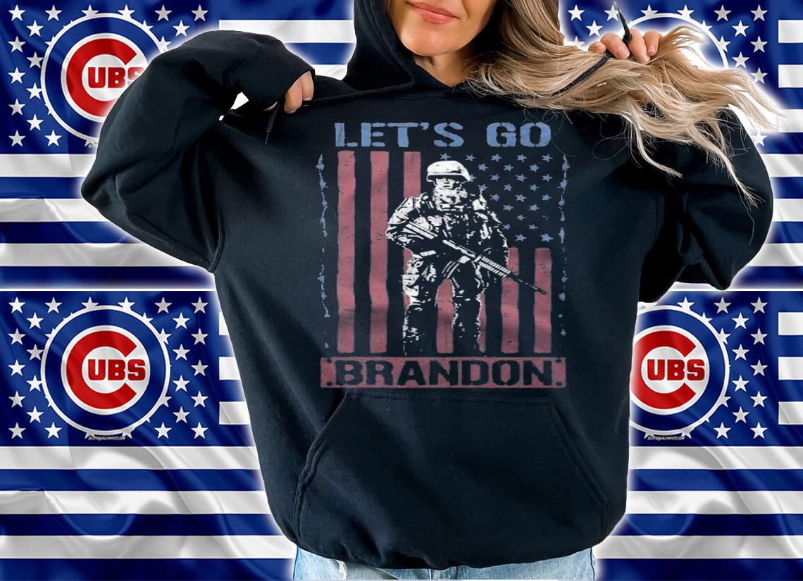 Let's Go Brandon Veteran US Army Let's Go Brandon USA Flag T-Shirt t-shirt hoodie