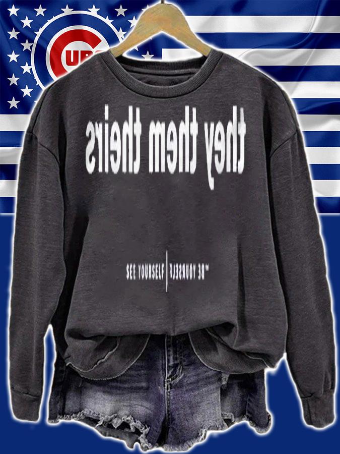 Mirror Design Gender Pronouns Theythemtheirs Shirt t-shirt