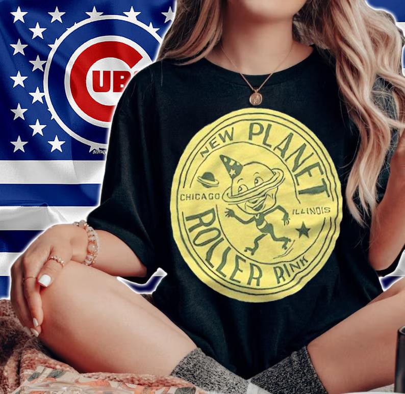 New Planet Chicago Illinois Roller Rink Shirt t-shirt woman shirt