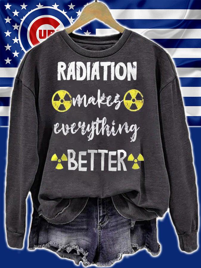 Radiation Makes Everything Better Nuclear Fallout Symbol Mri Shirt t-shirt sweatshirt