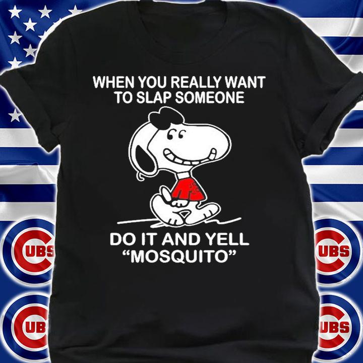 Snoopy When You Really Want To Slap Someone T-Shirt t-shirt