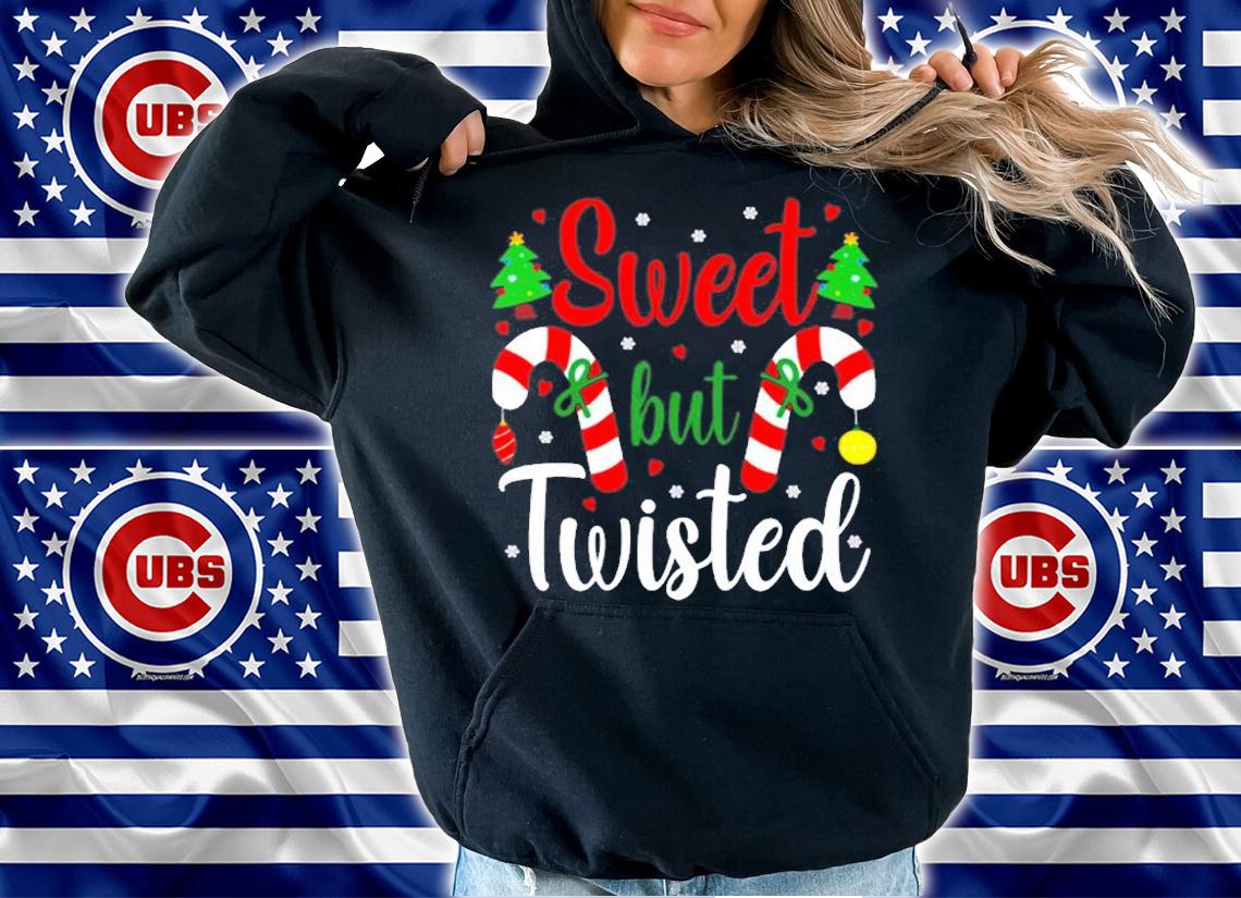 Sweet But Twisted Funny Candy Cane Merry Christmas Pajama T-Shirt t-shirt hoodie