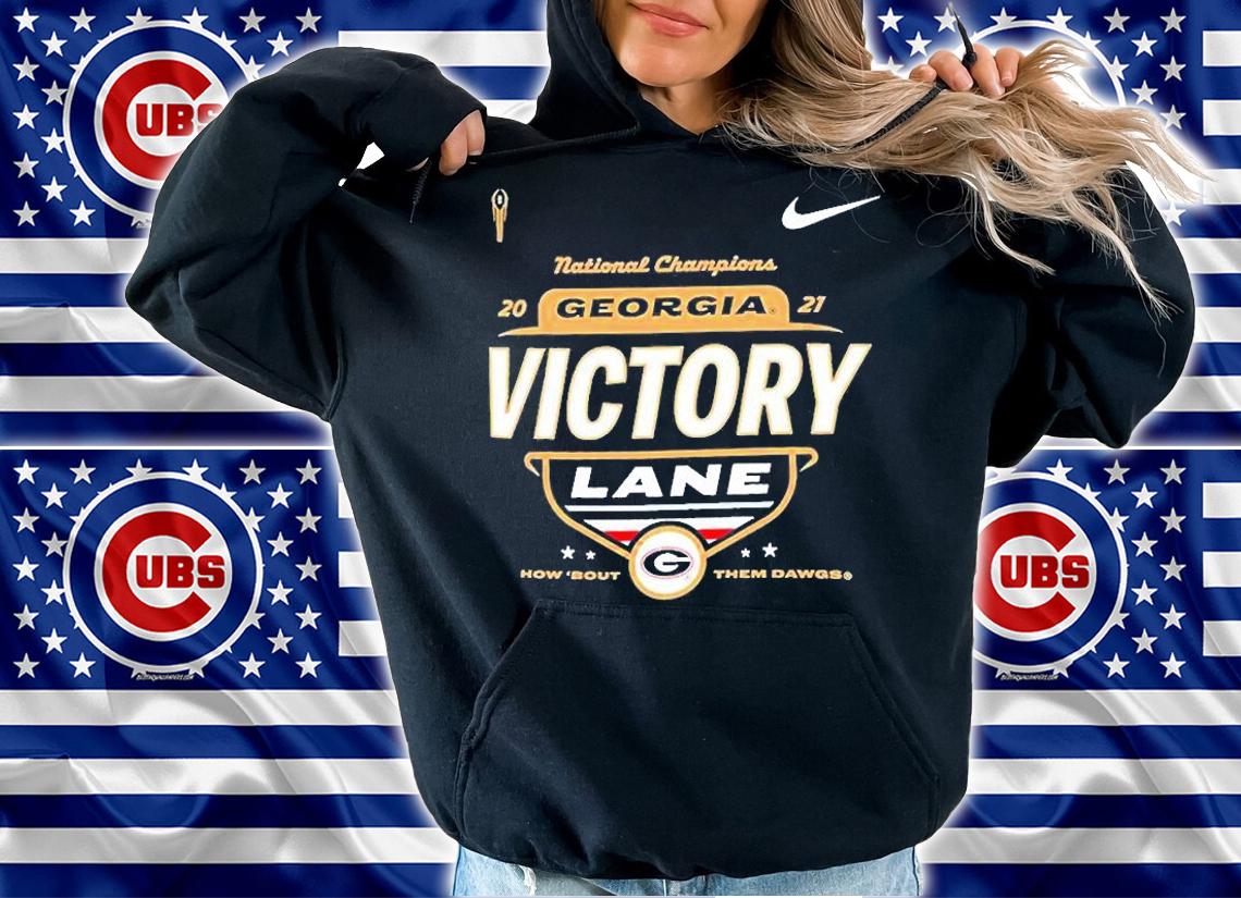 University Of Georgia CFP 2021 National Champions Locker Room Victory Lane T-Shirt t-shirt