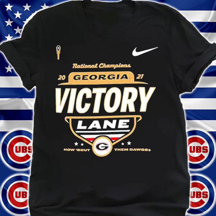 University Of Georgia CFP 2021 National Champions Locker Room Victory Lane T-Shirt t-shirt