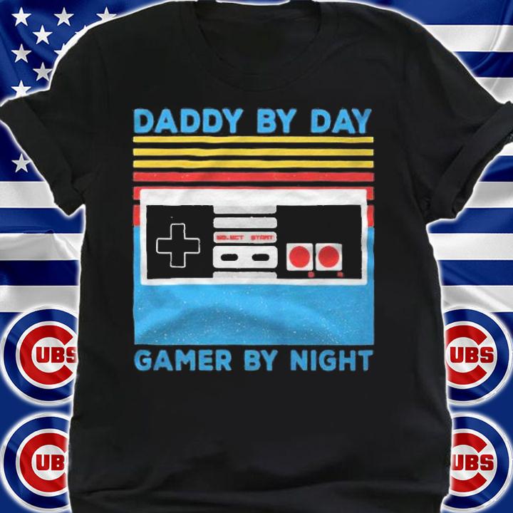 Daddy by day gamer by night Vintage T-shirt t-shirt shirt