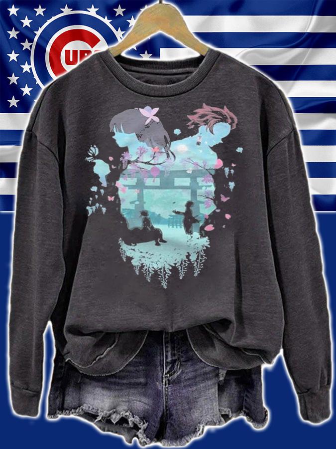 Demon Slayer Tanjiro and Kanao Japanese style T-shirt t-shirt sweatshirt