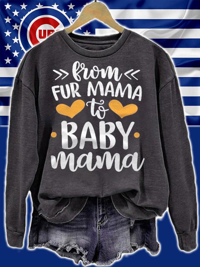 From Fur Mama To Baby Mommy Pregnant Woman Dog Lover Shirt t-shirt sweatshirt