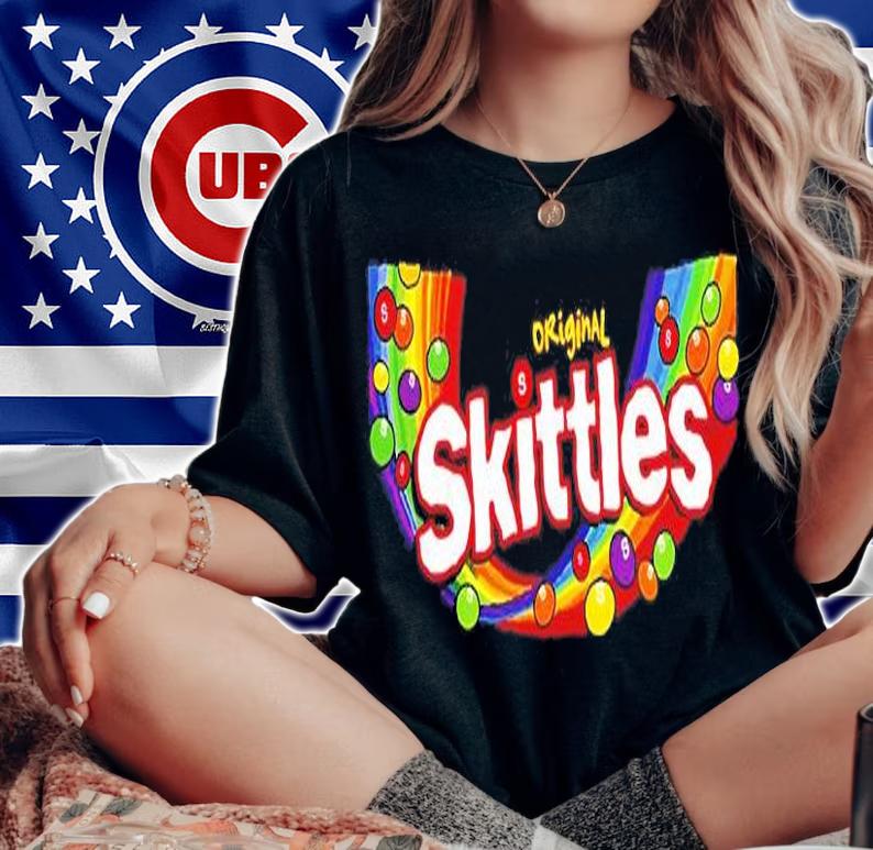 Original Skittles Candy Bag T-Shirt t-shirt woman shirt