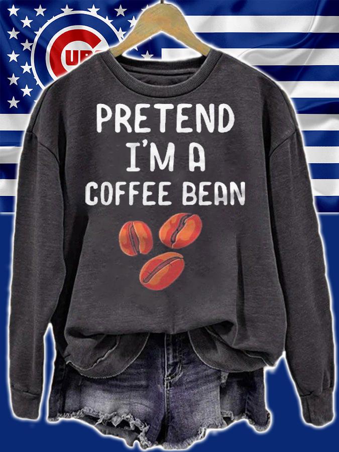 Pretend Im A Coffee Bean Funny Lazy Halloween Costume Shirt t-shirt sweatshirt