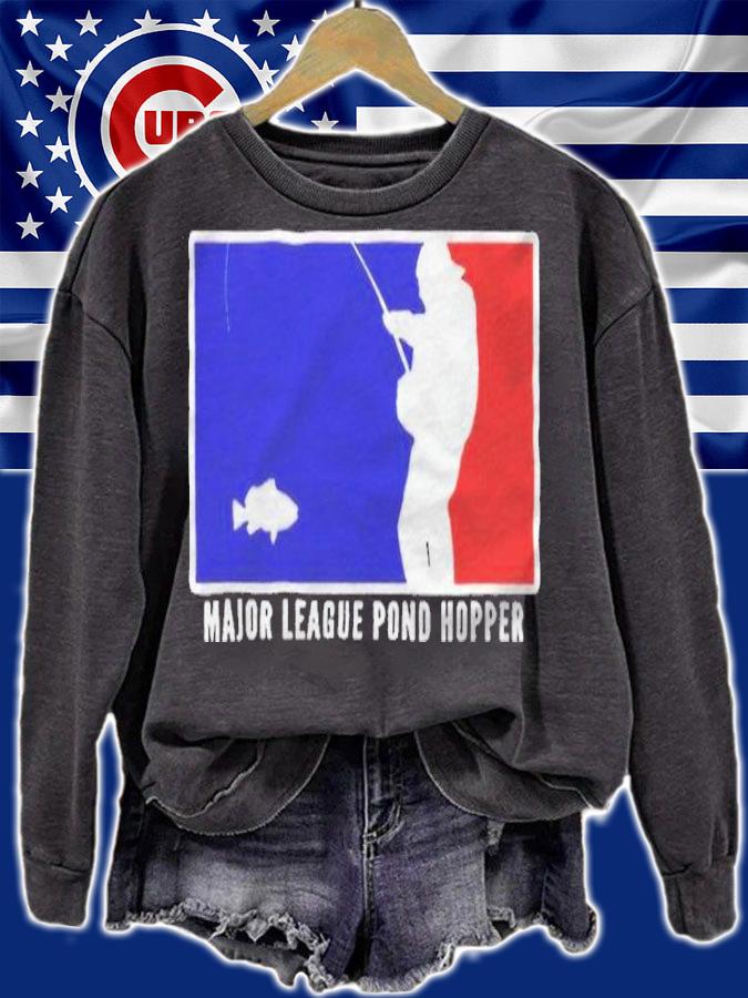 Fishing with norm Major League Pond Hopper logo T-shirt t-shirt sweatshirt